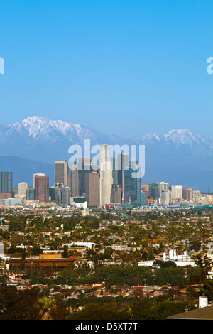 Los Angeles Skyline (2/2013), montagne di San Gabriel, California Foto Stock