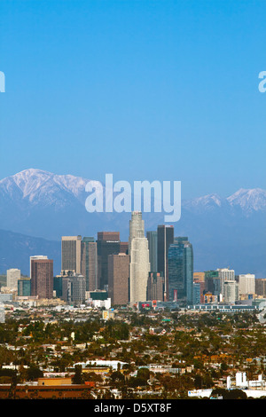 Los Angeles Skyline (2/2013), montagne di San Gabriel, California Foto Stock