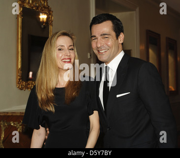 Erol Sander e la moglie Caroline al Gala Spa Awards a Brenner's Park Hotel. Baden-Baden, Germania - 19.03.2011 Foto Stock