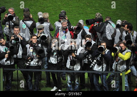 Fotografi visto prima della Coppa del Mondo FIFA 2014 qualifica partita di calcio tra la Germania e la Svezia allo stadio Olimpico di Berlino, Germania, 16 ottobre 2012. Foto: Annibale/dpa Foto Stock