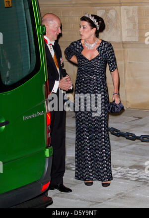 La principessa Carolina di Hannover che arrivano per la cena di gala in occasione delle nozze del principe Guillaume, il granduca ereditario del Lussemburgo e la Contessa Stéphanie de Lannoy al Grand Ducal Palace nella città di Lussemburgo, Venerdì 19 ottobre 2012. Foto: Patrick van Katwijk / Paesi Bassi fuori Foto Stock