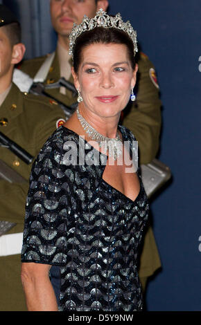 La principessa Carolina di Hannover che arrivano per la cena di gala in occasione delle nozze del principe Guillaume, il granduca ereditario del Lussemburgo e la Contessa Stéphanie de Lannoy al Grand Ducal Palace nella città di Lussemburgo, Venerdì 19 ottobre 2012. Foto: Patrick van Katwijk / Paesi Bassi fuori Foto Stock