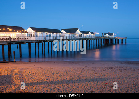 Southwold Pier di notte Foto Stock