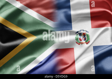 Il Sudafrica e Repubblica Dominicana Foto Stock