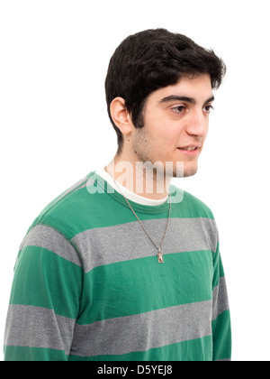 Profilo Ritratto di giovane uomo Foto Stock
