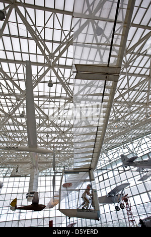 Il Gossamer Albatross ll (un uomo powered aircraft). Il museo del volo. Seattle. Stati Uniti d'America Foto Stock