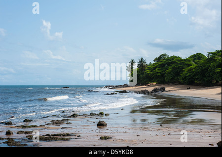 Spiaggia tropicale in Kribi Camerun Africa Foto Stock