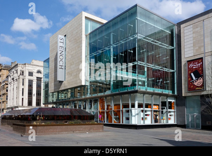 West End del centro commerciale St. Enoch guardando verso Buchanan Street nel centro di Glasgow Scozia Scotland Foto Stock