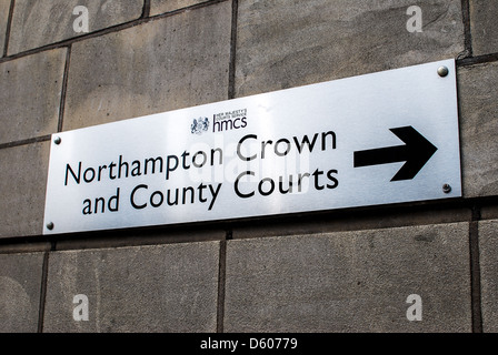 Northampton Crown county court carcere Foto Stock