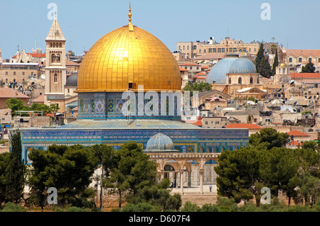 Moschea Al Aqsa nella città vecchia di Gerusalemme, Israele Foto Stock