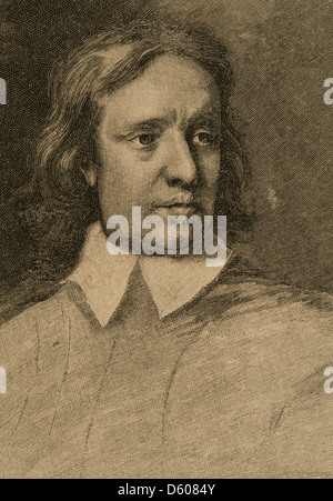 Oliver Cromwell (1599-1658). Inglese militare e politico. La illustrazione iberica, 1891. Foto Stock