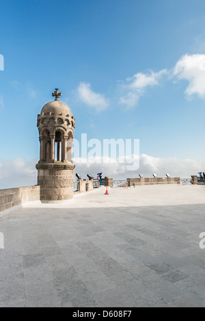 Vista vicino alla cattedrale di Barcellona Spagna Foto Stock