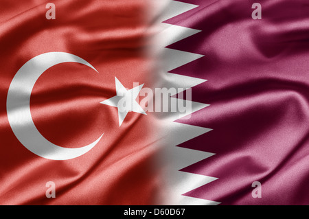 La Turchia e il Qatar Foto Stock