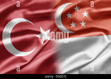 Turchia e Singapore Foto Stock