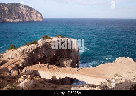 Albarca cove in Sant Mateu d'Albarca, Ibiza, Illes Balears, Spagna Foto Stock