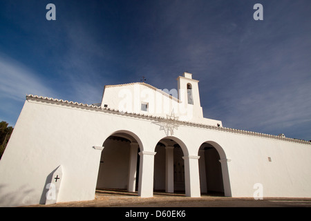 Chiesa di Sant Mateu d'Albarca, Ibiza, Illes Balears, Spagna Foto Stock