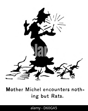 Questa immagine probabilmente raffigura la silhouette di un gatto tratto da The Story of a Cat (1878), evidenziando un design minimalista con particolare attenzione alla forma felina. Foto Stock