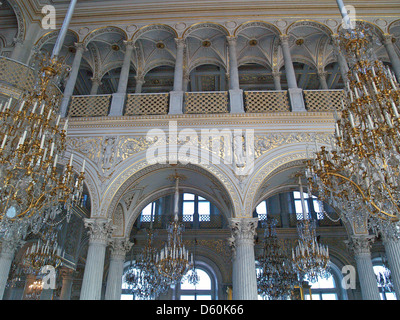 I lampadari del Padiglione Hall, Museo Hermitage,Saint Petersburg Foto Stock