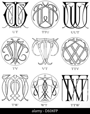 Monogrammi & cifrature ([1906]) Foto Stock