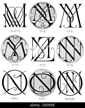 Monogrammi & cifrature ([1906]) Foto Stock