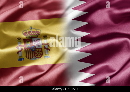 Spagna e Qatar Foto Stock