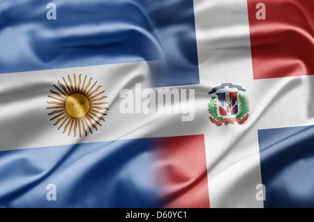 Argentina e Repubblica Dominicana Foto Stock