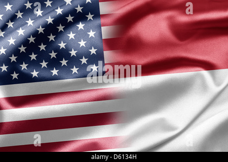 USA e Indonesia Foto Stock