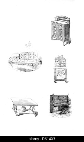 Un domestico encyclopaedia - Wikizionario di informazioni pratiche .. (1878) Foto Stock