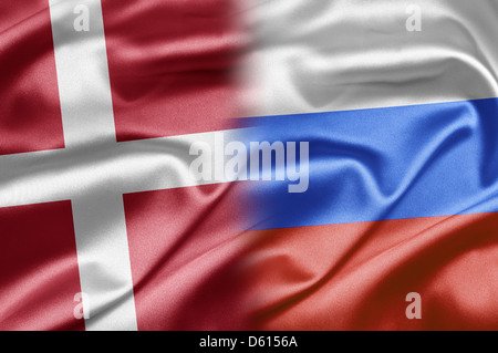 La Danimarca e la Russia Foto Stock