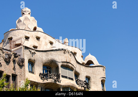 Casa Mila aka La Pedrera Foto Stock