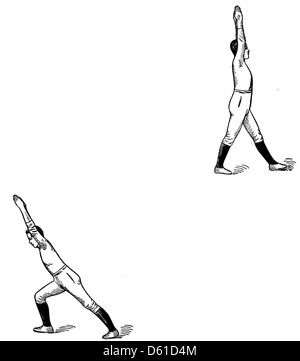 Una guida del 1916 che delinea un programma di allenamento fisico per le scuole americane, basato su un sistema svizzero modificato. Il programma si concentra sulla forma fisica e sulla preparazione militare, con l'obiettivo di rafforzare la difesa nazionale. Foto Stock