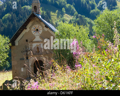 Les pres piani,Saint Sorlin,Haute Savoie,Francia Foto Stock