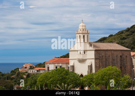 Francia, Corsica Cargese, Eglise Catholique de rito Grec, chiesa greca, esterna Foto Stock