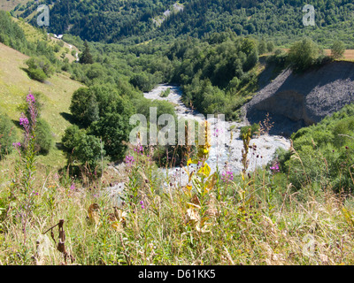 Les pres piani,Saint Sorlin,Haute Savoie,Francia Foto Stock