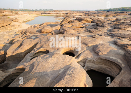 La luce su tre mila sventolando ,questo viaggio è guardare come il Grand Canyon in Ubon Ratchathani , della Thailandia. Foto Stock