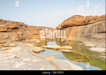 La luce su tre mila sventolando ,questo viaggio è guardare come il Grand Canyon in Ubon Ratchathani , della Thailandia. Foto Stock