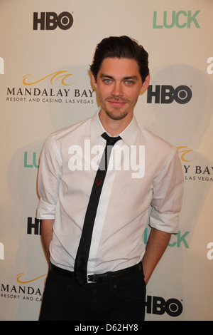 Tom Payne Mandalay Bay Resort and Casi ospita un avanzato sistema di screening di nuovi HBO serie originale fortuna al Mandalay Bay Theatre Foto Stock