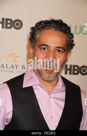 John Ortiz Mandalay Bay Resort and Casi ospita un avanzato sistema di screening di nuovi HBO serie originale fortuna al Mandalay Bay Theatre Foto Stock