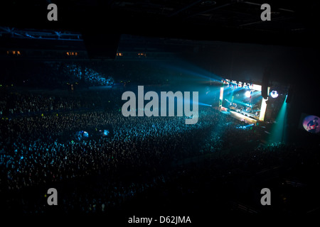 Kasabian performing a Sheffield Arena 23/11/2009 Foto Stock