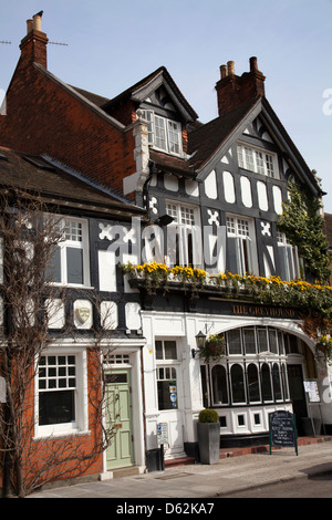 Levriero pub ristorante su Kew verde in Kew - London REGNO UNITO Foto Stock