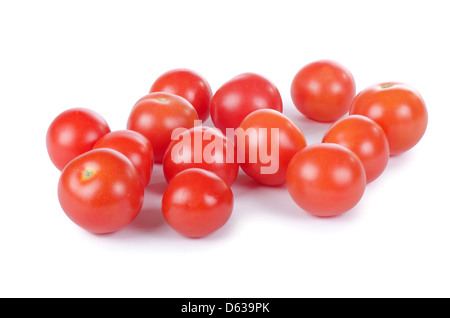 Il pomodoro rosso isolato su bianco Foto Stock