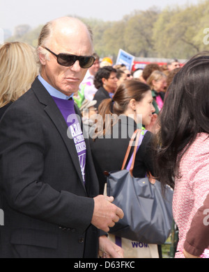 Ed Harris e moglie Amy Madigan frequentare la scelta Pro Rally in Washington DC Washington DC - Marco Foto Stock