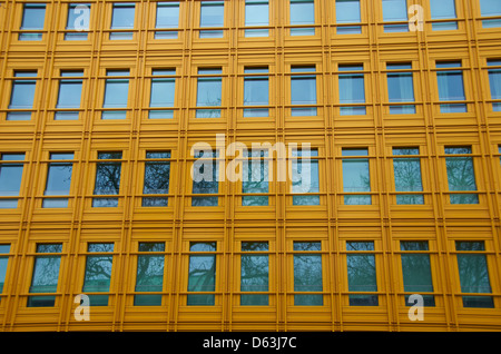 Muro di un edificio nel centro di Londra, Inghilterra. Foto Stock