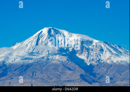 Il monte Ararat visto da Khor Virap in Armenia Foto Stock