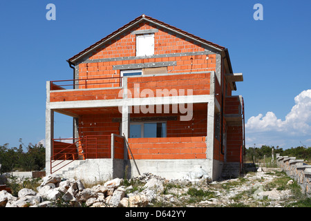 Nuova casa sulla collina Foto Stock