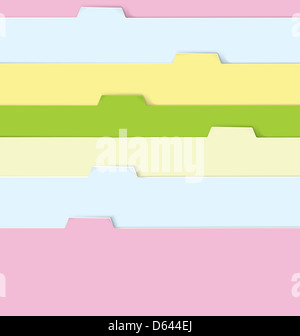 Le cartelle colorate Foto Stock