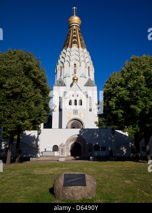 Chiesa russa ortodossa di Leipzig, in Sassonia, Germania Foto Stock