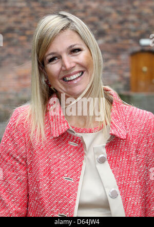 La principessa Maxima dei Paesi Bassi frequentare l'orazione di prof.dr.ir. Gert van Dijk sulla microfinanza a Nyenrode Business University a Breukelen, Paesi Bassi, 29 maggio 2012. Foto: Patrick van Katwijk PAESI BASSI FUORI Foto Stock