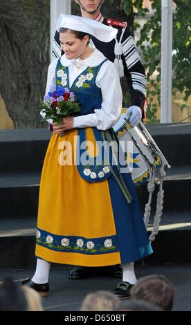 La principessa ereditaria Victoria assiste concerto presso il museo all'aperto Skansen a Stoccolma, Svezia, 06 giugno 2012. Foto: Albert Nieboer / RPE FUORI DEI PAESI BASSI Foto Stock