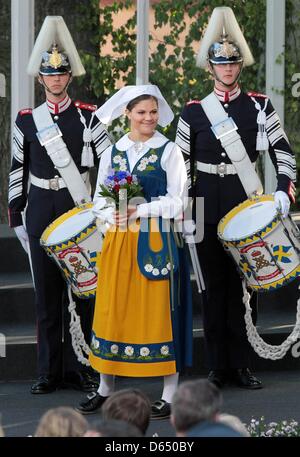 La principessa ereditaria Victoria assiste concerto presso il museo all'aperto Skansen a Stoccolma, Svezia, 06 giugno 2012. Foto: Albert Nieboer / RPE FUORI DEI PAESI BASSI Foto Stock